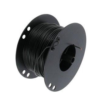 1- Aderige Elektrische draad Zwart 1 x 0,75 mm&sup2; 