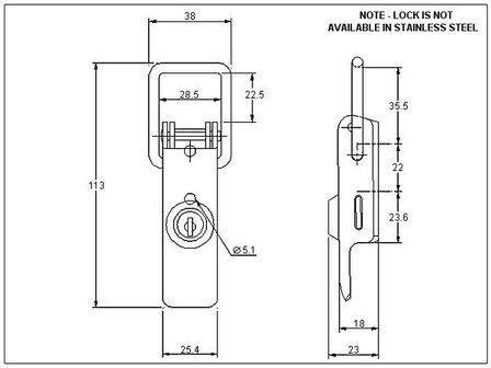 Losse sleutel Protex klepsluiting -373 serie, geen nummer.