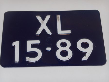 Kentekenplaat Motoraanhanger Blauw, 210x143mm.
