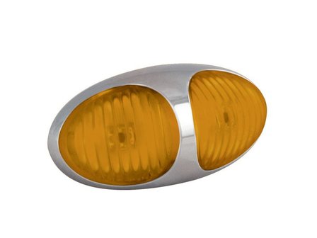 1- Zijverlichting Oranje Chroom, LED