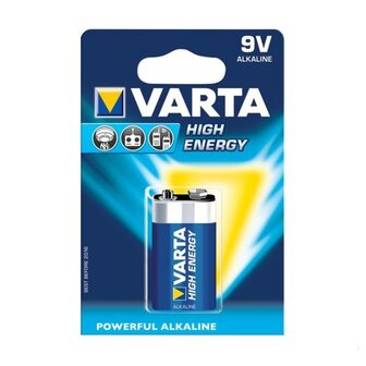 Batterij Alkaline 9V, Varta