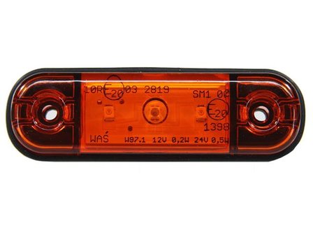 Zij- Positieverlichting Oranje 3-LED 83x24 mm WAS