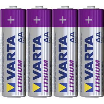 Batterij AA Lithium Professional 2900 mAh 1.5 V 4 stuks