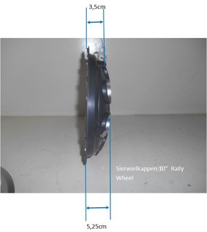 10&quot;  RALLY Wheel Sierwielkap Silver/Metallic 10&quot;
