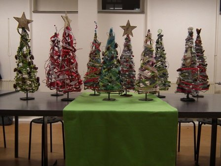Kerstboom decoratie metaal 