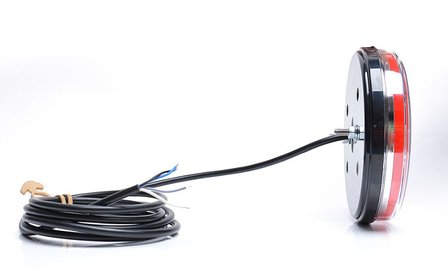 &oslash; 142 mm Achteruitrij- Achterlicht- Mistlamp, Neonefect,  LED Li+Re. 3-functies, kabel 2Mtr.