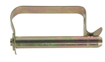 Borgclip &oslash; 10 mm x 65 mm, met platte borgveer