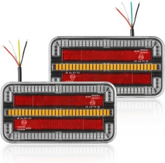 - Achterlicht Dynamc LED Rechts 12/24Volt 30 cm kabel