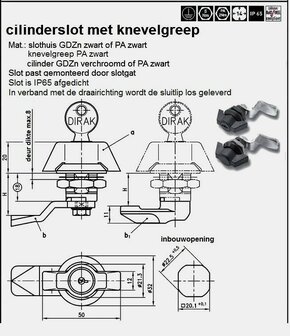 Slot met Knevelgreep, + Excenter haak o.a. TM350