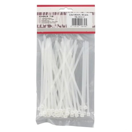 Cable Ties Black 140x3,6 mm 50 pieces