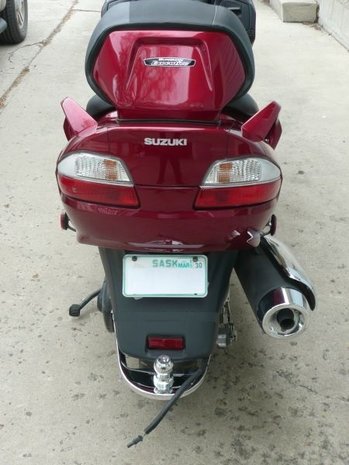 650 Suzuki Burgman 650cc, Zwart 2003-2012 1328-163