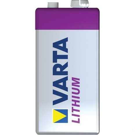 Batterij 9V, Lithium Varta