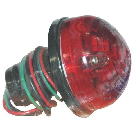 Toplamp of Achterlicht, 72 mm Rood
