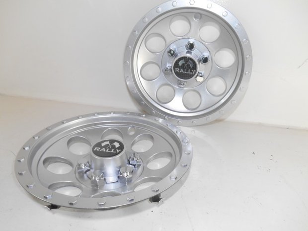 10"  RALLY Wheel Sierwielkap Silver/Metallic 10"