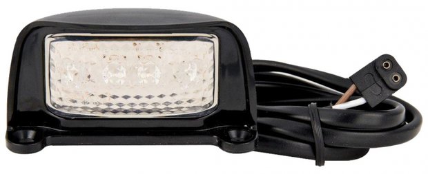 Kentekenverlichting LED opbouw Zwart 76x42x30mm