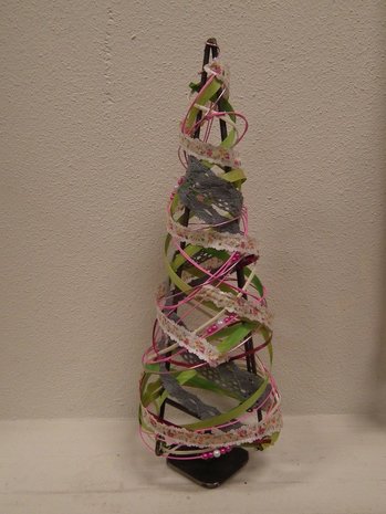Kerstboom decoratie metaal 