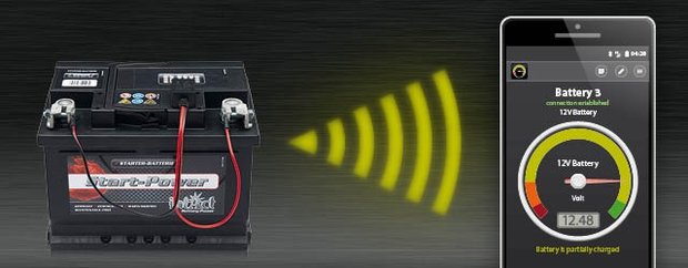 Batterieüberwachung 6 V, 12 V, 24 V GL10 Battery-Guard Bluetooth