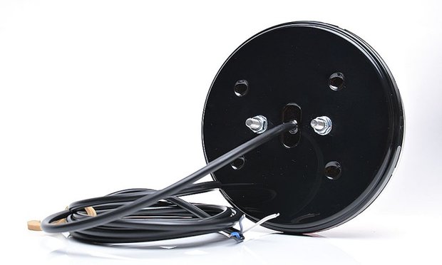 ø 142 mm Achteruitrij- Achterlicht- Mistlamp, Neonefect,  LED Li+Re. 3-functies, kabel 2Mtr.