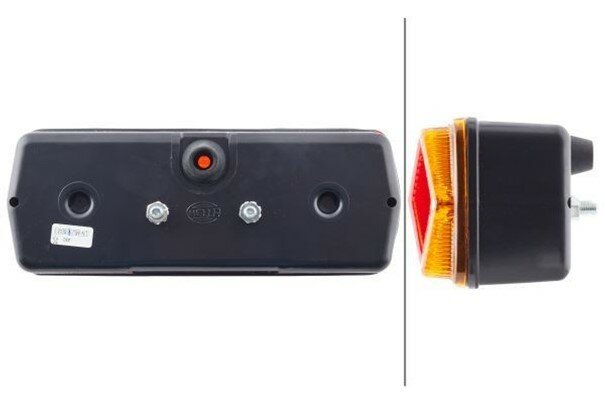 Achterlichtglas Hella 201x76 mm, 3-functies, o.a. EZS, RECHTS