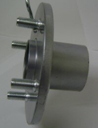 Wielnaaf, 4-gaats, steek, 100mm, bolling,0,