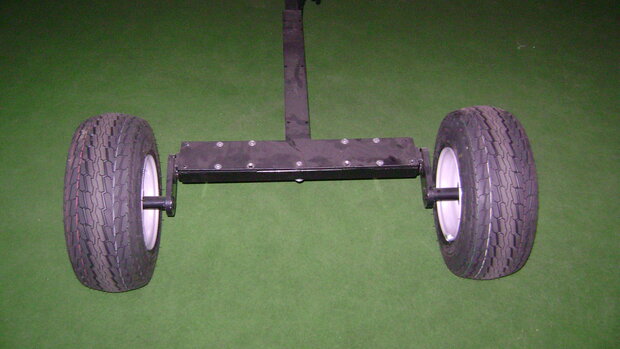 TMO100 L, 16,5x8" Onderstel compleet set met wielen en verlichting. (Motor)