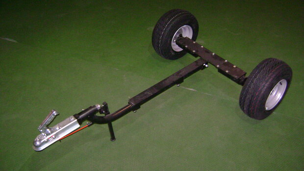 TMO100 L, 16,5x8" Onderstel compleet set met wielen en verlichting. (Motor)