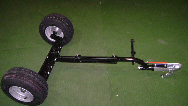 TMO100 L, 16,5x8" Onderstel compleet set met wielen en verlichting. (Motor)